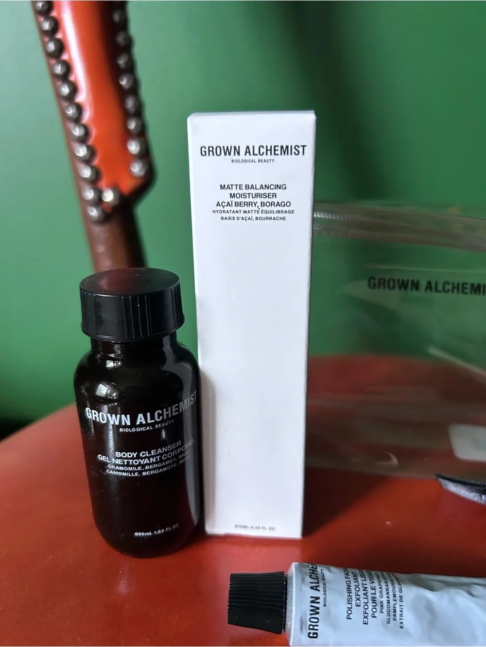 Grown alchemist travel body and facial set